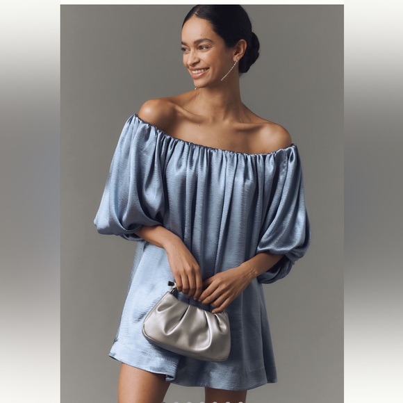 Mare Mare Off-The-Shoulder Puff-Sleeve
Shine Mini Dress - Picture 1 of 6